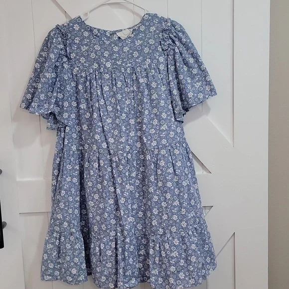 Hyacinth House Tuckernuck Romi Blue Floral Dress M - Picture 3 of 6